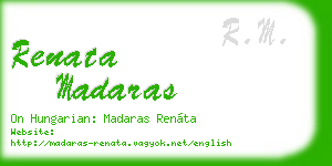 renata madaras business card